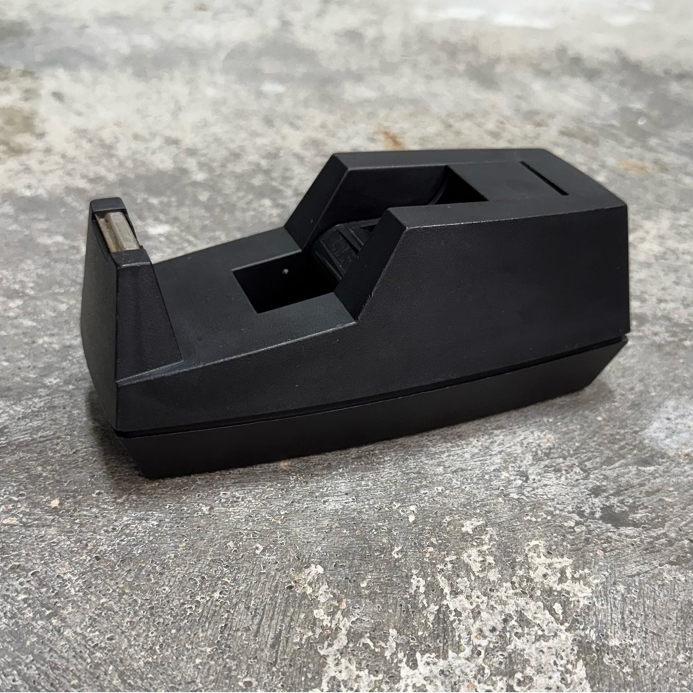 Vintage Scotch 3M C-40 Weighted Tape Dispenser Black Heavy Duty